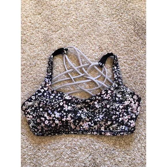 Lululemon Free To Be Bra Wild Floral Spritz Multi - Picture 3 of 4